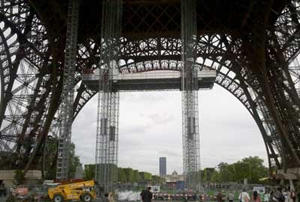 Renovation de la tour Eiffel