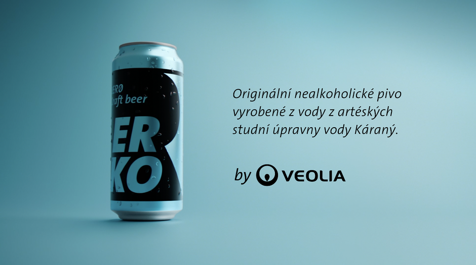 Nealkoholické pivo Erko Zero z artéské vody od Veolie